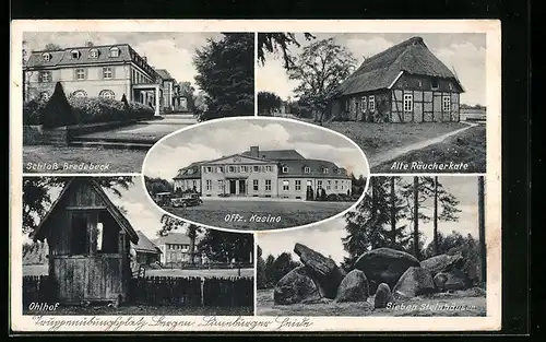 AK Bergen, Truppenübungsplatz in der Lüneburger Heide, Offz. Kasino, Schloss Bredebeck