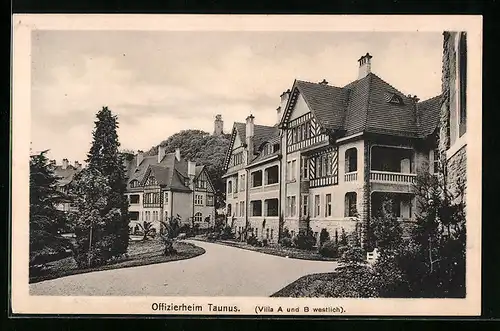 AK Falkenstein, Offiziersheim Taunus, Villa A und Villa B