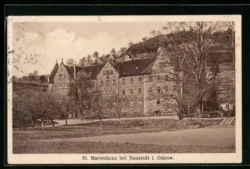 AK Neustadt i .Odenw., St. Marienhaus mit Park