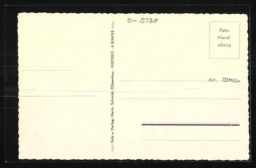 AK Olbernhau /Erzgeb., Pflegeheim mit Garten