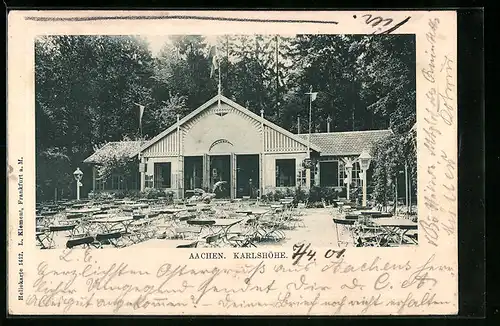 AK Aachen, Karlshöhe, Aussenbewirtung
