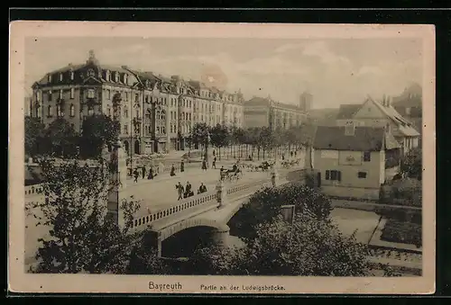 AK Bayreuth, Partie an der Ludwigsbrücke