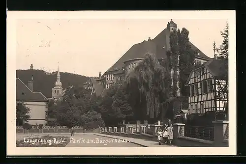 AK Langenberg /Rhld., Partie am Bürgerhaus