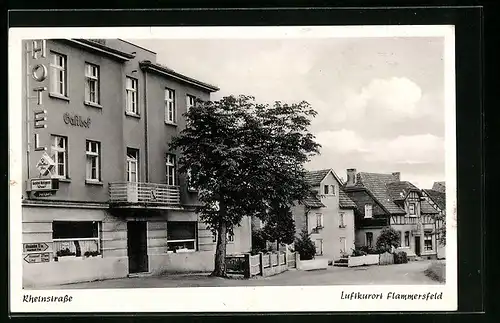 AK Flammersfeld, Gasthof, Hotel in der Rheinstrasse