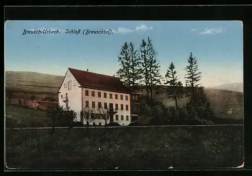 AK Breusch-Urbach /Breuschtal, Block auf Schloss