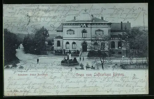 Mondschein-AK Barmen, Luftkurhaus von Peter Reichert