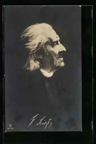 AK Musiker Franz Liszt im Profil