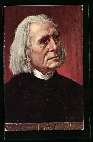 AK Portrait von Franz Liszt, Komponist