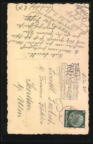 AK Bad Tölz, Restaurant Bürgergarten, Ortsansicht