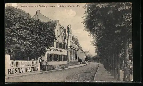 AK Königswinter a. Rh., Weinrestaurant Bellinghausen