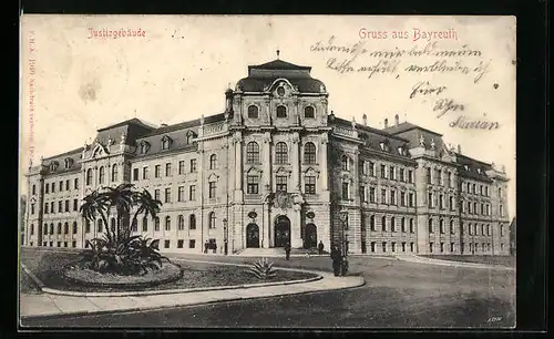 AK Bayreuth, Blick zum Justizgebäude