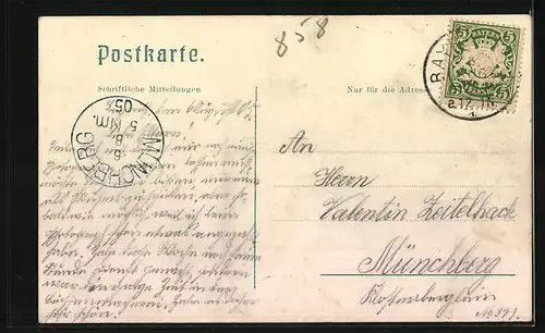 AK Bayreuth, Blick zum Justizgebäude