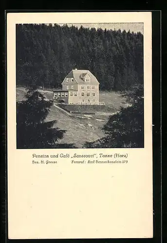 AK Tanne i. Harz, Pension und Café Sansscouci