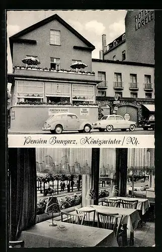AK Königswinter a. Rh., Pension Bungarz