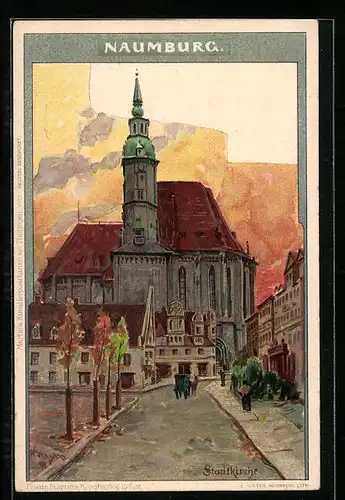Künstler-AK Naumburg, Stadtkirche