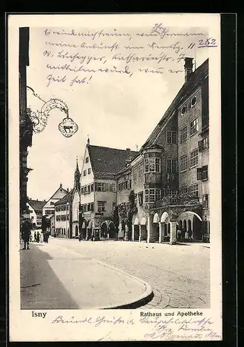 AK Isny, Rathaus und Apotheke
