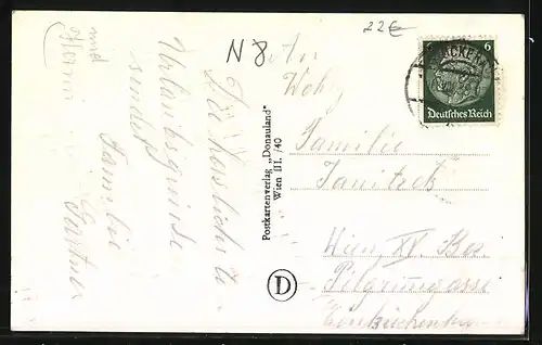 AK Stockerau, Ortsansicht mit Kirche