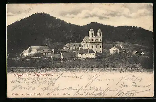 AK Hafnerberg, Ortsansicht mit Kirche