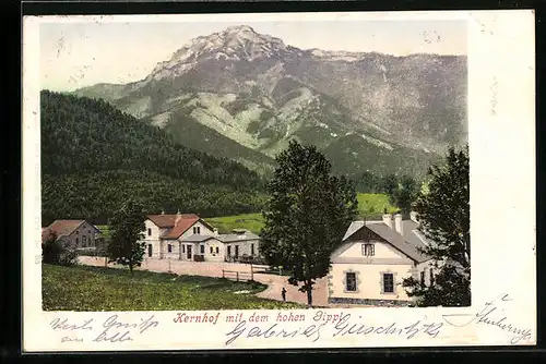 AK Kernhof, Ortsansicht mit dem hohen Gippl