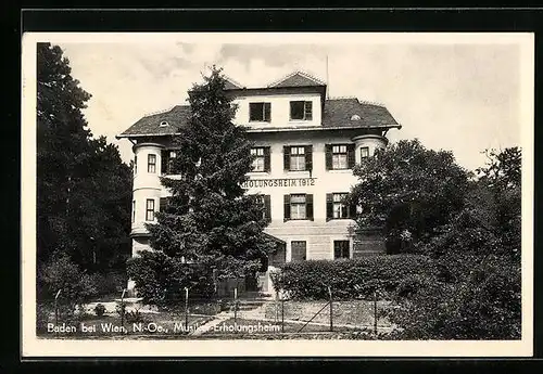 AK Baden bei Wien, Musiker-Erholungsheim im Sonnenschein