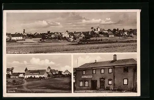 AK Ripsdorf, Schule, Gasthaus Reetz