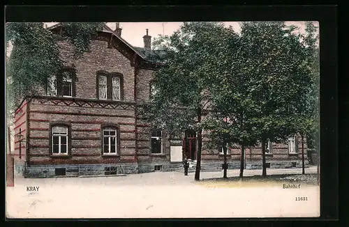 AK Kray, Blick auf Bahnhof