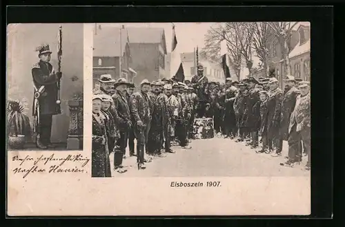 AK Hanerau-Hademarschen, Eisboszeln 1907, Stadttyp