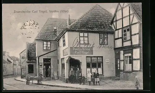 AK Verden /Aller, Gasthaus Domschenke Carl Vogel