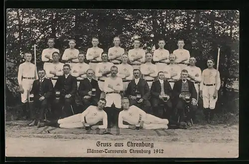 AK Ehrenburg, Männer-Turnverein Ehrenburg 1912