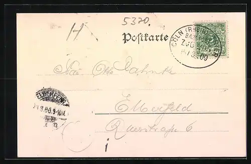 AK Call i. Eifel, Totalansicht, Hotel zur Post, Kriegerdenkmal