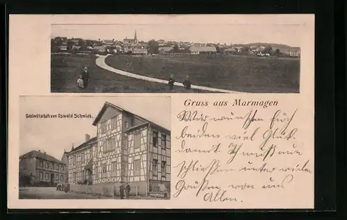 AK Marmagen, Ortsansicht, Gastwirtschaft Schmidt