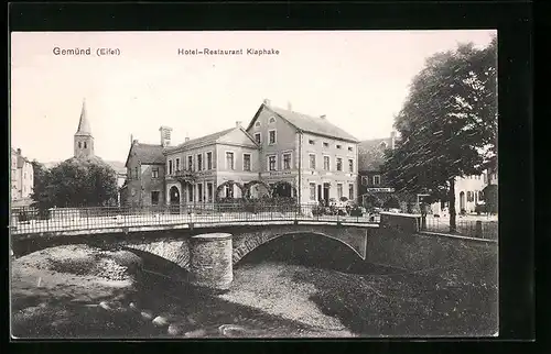 AK Gemünd i. Eifel, Hotel-Restaurant Klaphake