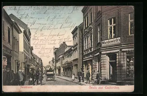 AK Euskirchen, Neustrasse mit Kutsche