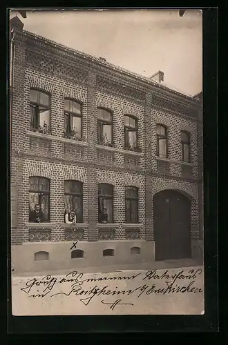 Foto-AK Roitzheim, Wohnhaus 1914