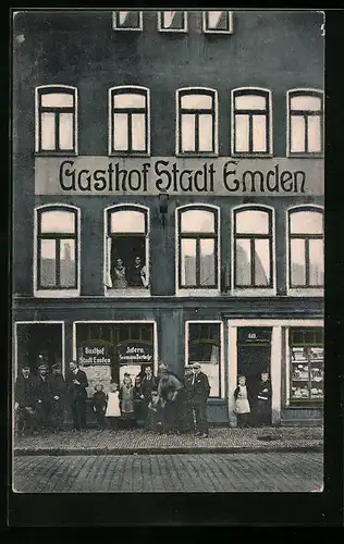 AK Emden /Ostfr., Gasthof Stadt Emden, Neue Strasse 60