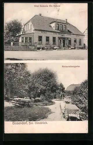 AK Bissendorf /Bez. Osnabrück, Hotel Germania von Chr. Richard