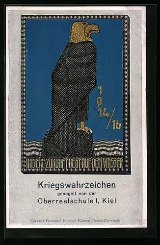 AK Berlin-Neukölln, Kriegswahrzeichen, Nagelung 1916, 24. Gemeindeschule