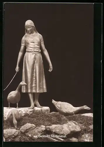 AK Gänseliesel von Uechtritz