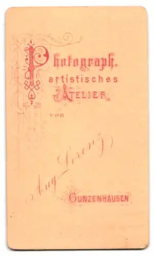 Fotografie Aug. Lorenz, Gunzenhausen, Bürgerlicher Herr mit Brille und Vollbart