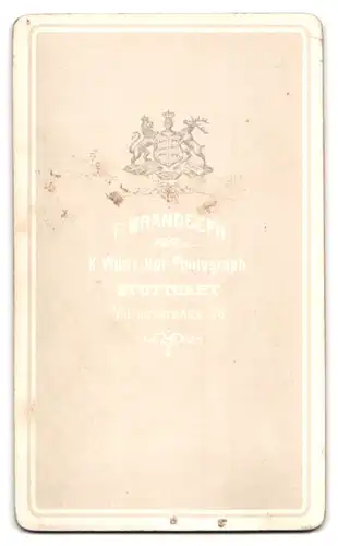 Fotografie F. Brandseph, Stuttgart, Marienstrasse 36, Junge mit Ponyfrisur