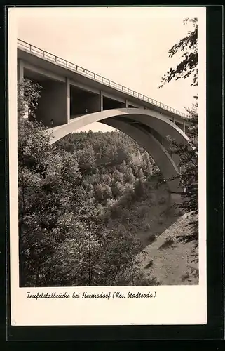 AK Teufelstalbrücke bei Hermsdorf