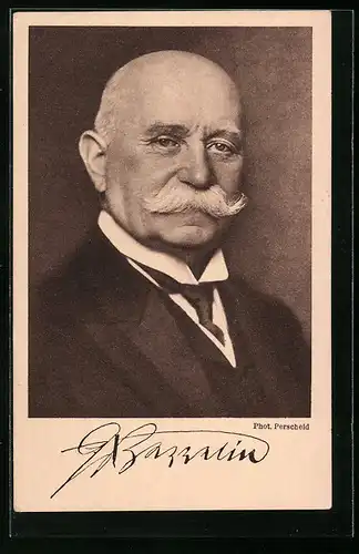 AK Porträtbild von Graf Zeppelin im Anzug