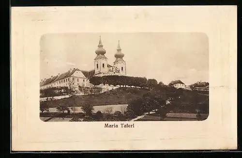 AK Maria Taferl, Ortsansicht mit Kirche