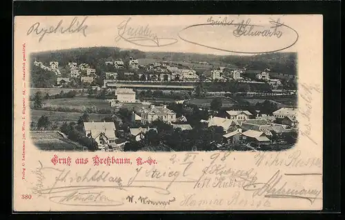 AK Pressbaum, Ortsansicht aus der Vogelschau