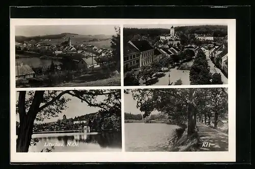 AK Litschau, Ortsansichten mit Kirche