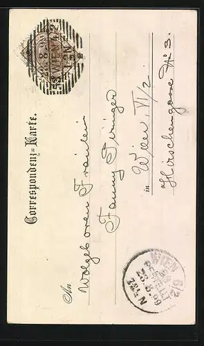 Künstler-AK Mödling, Der Schwarze Thurm