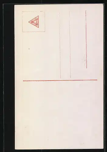 AK Schauspielerin Mia May stützt sich an Stuhl ab