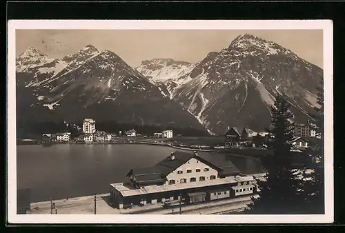 AK Arosa, Bahnhof und Obersee