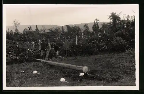 Foto-AK La Chaux-de-Fonds, Unwetter, Cyclone 12.6.1926