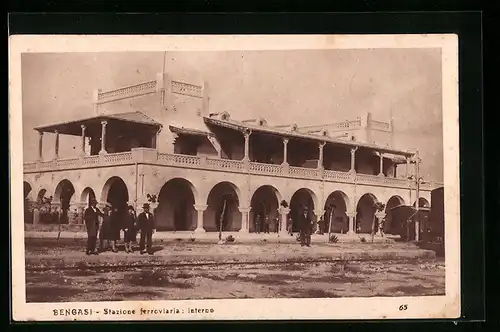 AK Bengasi, Stazione ferroviaria: interno, Bahnhof